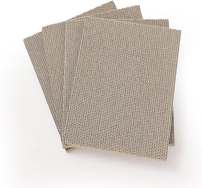 HIDE &amp; SCRATCH Cat Scratcher Pad Pack; Cat Scratch Pad Refills for Hide &amp; Scratch Scratcher Box (4 Count)