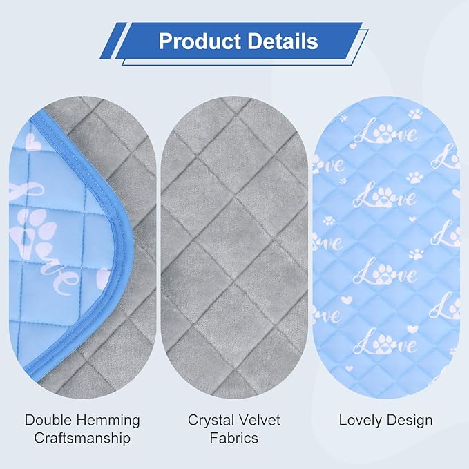MH MYLUNE HOME Dog Cooling Mat 59" x 40" Arc-Chill Cool Fiber &amp; Endothermic Color Changing Double-Sided Cooling &amp; Warm Dog Mat, Foldable Washable Summer Pet Blanket