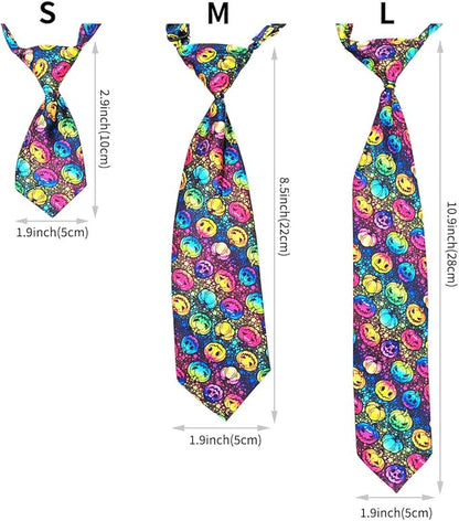 PET SHOW 10pcs Halloween Medium Dog Ties Neckties for Large Dogs Adjustable Holiday Grooming Accessories Neck Ties Bowties Girl Boy Festival Costumes Assorted Puppies Cats Party Favor