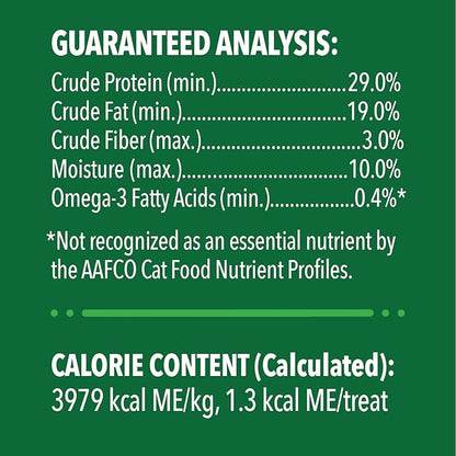 Greenies Feline Smartbites Skin &amp; Fur Crunchy and Soft Natural Cat Treats, Salmon Flavor, 4.6 oz. Pack (Pack of 2)