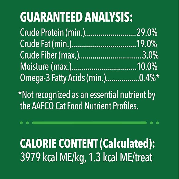 Greenies Feline Smartbites Skin &amp; Fur Crunchy and Soft Natural Cat Treats, Chicken Flavor, 4.6 oz. Pack (Pack of 2)