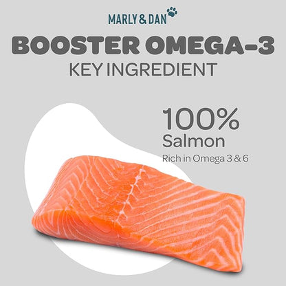 Marly &amp; Dan Tasty 100% Freeze Dried Salmon Omega-3 Booster Treats and Food Topper for Cats