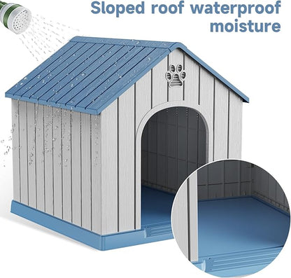 Vixzen Dog Houses Resin Outdoor Dog Kennel Small Indoor Dog House for Home &amp; Garden Use