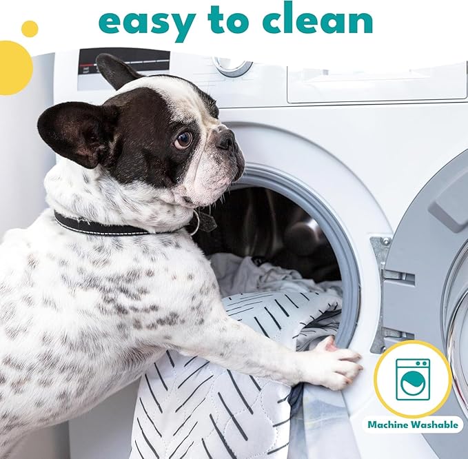 NALALAS Large Washable Pee Pads for Dogs | Reusable, Waterproof &amp; Ultra Absorbent Puppy Pads | Dog Pee Pads, Anti-Slip, Leakproof &amp; Quick Dry Pet Training Mat | Whelping Pad, Puppy Mat &amp; Crate Pad