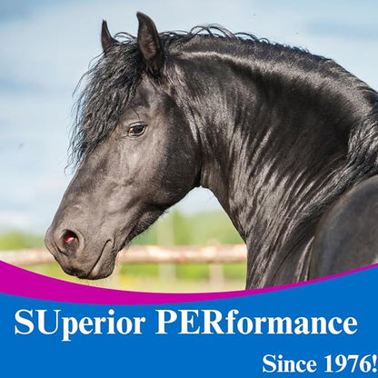 SU-PER Gain Weight for Horses - Equine Supplement Weight Gainer for Horses - Promotes Lean Muscle Mass, Digestion &amp; Appetite - 25 Pound, 4 Month Supply