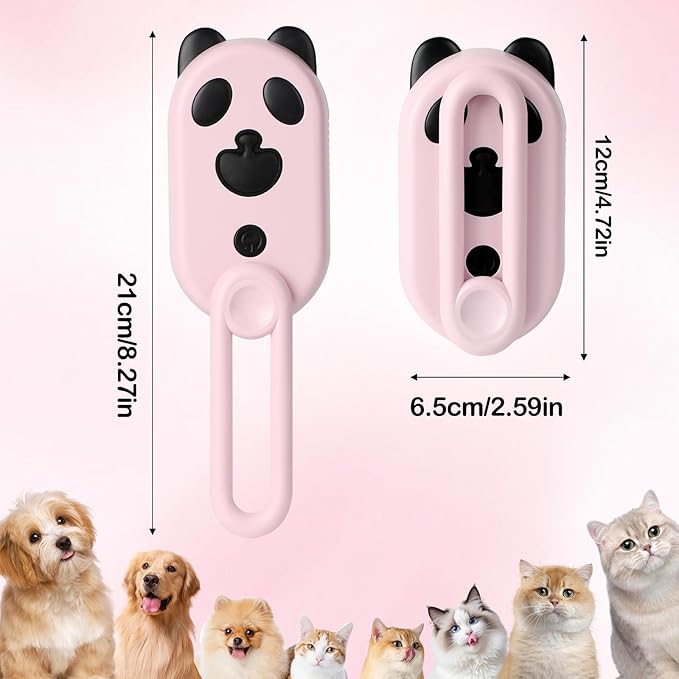 Pet Steam Brush for Dog &amp; Cat,3-in-1 Spray Hair Removal Comb,Pet Steam Groomer Comb,Water Brush for Long &amp; Short Haired Pets,Massage, Cleaning, Multifunctional Hair Removal Comb for Cats Dogs (Pink)