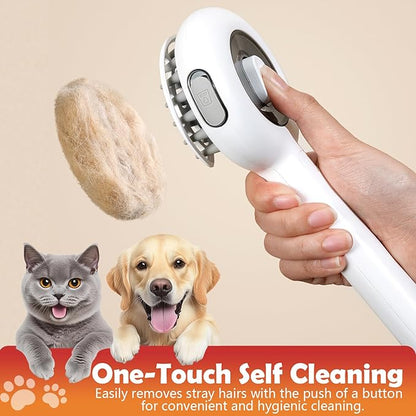 Cat Brushes for Indoor Cat, 6 in 1 Pet Steam Brush for Dog Cats Grooming Kit Supplies Hair Grooming for Long Short Hair Cats Dogs Massage &amp; 2 Water Spray Modes Shedding Brush