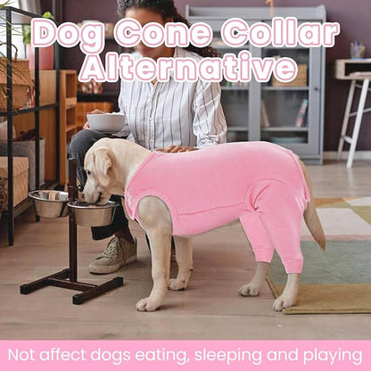 Nanaki Dog Wound Care Shirt, Dog Leg Sleeve To Stop Licking Rear Leg And Abdomen, Doggy Surgery Suit Female Spay,Doggy Onesie For Surgery Female Male, Pet Surgical Recovery Suit Pet Wound Heal Clothes