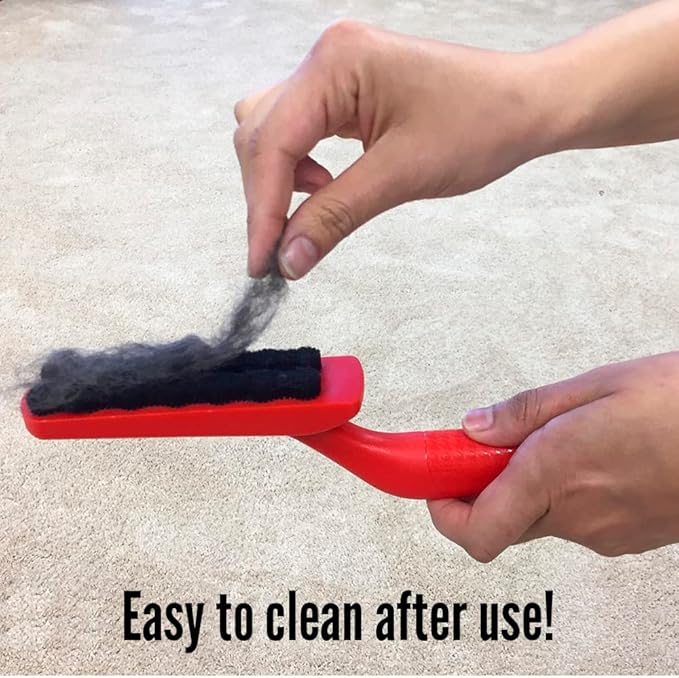 Lilly Brush Fluffy Pets Forever Furless Hair Remover | Gentle Bristled Brush for Home, Lint Brush, Furniture, Fabric &amp; Rug Cleaner