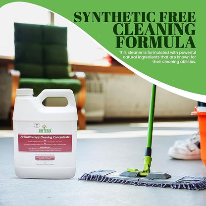 Naeterra Aromatherapy Cleaning Concentrate, 32 oz Natural Multi-Surface Cleaner, Plant-Based and Biodegradable, Makes 12 Gallons, Cleaning Essential Oil Formula, Safe for Families and Pets