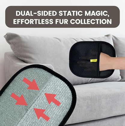 Pet Hair Remover Glove, Cat &amp; Dog Grooming Glove, Electrostatic Pet Hair Remover Glove,Upgraded Fur Removal Tool for Furniture, Carpet, Couch, Car Seat (1pc)
