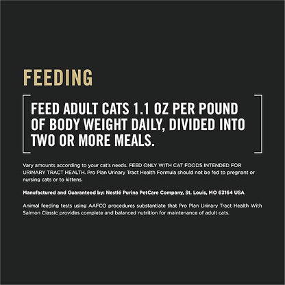 Purina Pro Plan Urinary Tract Cat Food Wet Pate, Urinary Tract Health Salmon Entree - (24) 5.5 oz. Cans