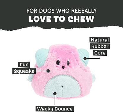 Barkbox Lover Beast Dog Toy for Aggressive Chewers | 2-in-1 Plush &amp; Rubber Dog Toy with Squeaker | Puppy Essentials &amp; Dog Toys to Keep Them Busy