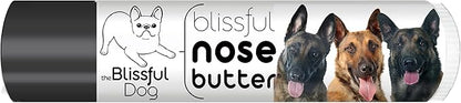 The Blissful Dog Belgian Malinois Nose Butter for Dry, Cracked Skin, Lick-Safe Dog Nose Balm with Moisturizing Shea Butter, Almond, Olive, and Essential Oils, Pet Supplies, Uncented, 0.15 oz.