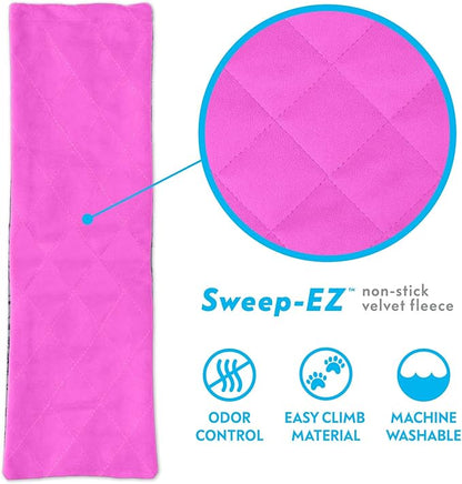 Paw Inspired Fitted Fleece Liner for Ferret Nation, Critter Nation Cage for Ferrets, Rats, Chinchillas, Hedgehogs &amp; Other Small Animals (Pink, Ramp Cover)