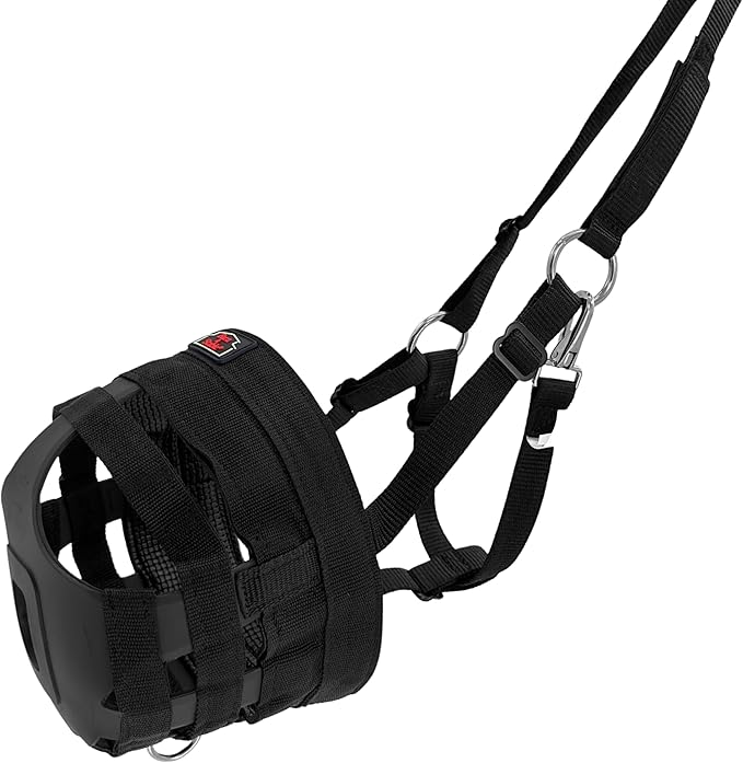 BARN &amp; STABLE Horse Grazing Muzzle Halter for Easy Breathe, Comfortable Professional Horse Muzzle Grazing with Adjustable Straps, Velcro and Buckles, Suitable for Precaution of Laminitis
