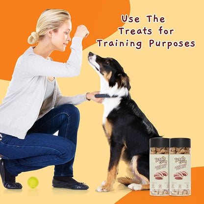 Jungle Calling Freeze Dried Duck Dog &amp; Cat Treats - High Protein, Low Fat, Made with a Single Ingredient - Perfect for Training and Snacking, 2.8 oz (Duck Cube)