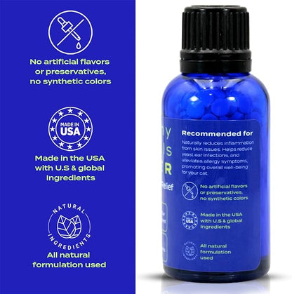 HA4E - Cat Yeast Protection - Homeopathic Support for Yeast Infections - All-Natural Preventive Care for Skin &amp; Ear Health - 300 Tablets