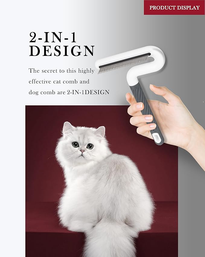 Flea Comb, TailGurus Effective Flea Comb for Cats &amp; Dogs-Shedding Brush for All Pets-Long Hair Friendly-Durable-Versatile &amp; Safe-Durable, Safe &amp; Versatile-Portable,Pet-Friendly(TG2038)(Lime)