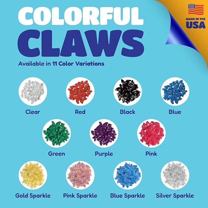 Soft Claws Cat Nail Caps for Medium Cats – (40 Caps, Pink Sparkle) - Made in USA - Veterinarian-Developed | Protects Furniture &amp; Skin - Easy to Apply, Long-Lasting Anti-Scratch Soft Cat Claw Covers