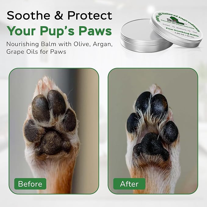 Puppy Essentials Kit Contains Dog Wipes for Paws and Butt, Nourishing Paw Balm, Teeth Cleaning Wipes &amp; Poop Bags Set | Dog Camping Essentials and Travel Accessories