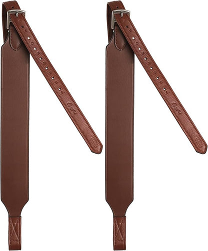 Exion Wide Stability Stirrup Leathers for English Saddles | Premium Cowhide Leather | Enhanced Leg Stability &amp; Comfort | Sizes: 48" to 62"