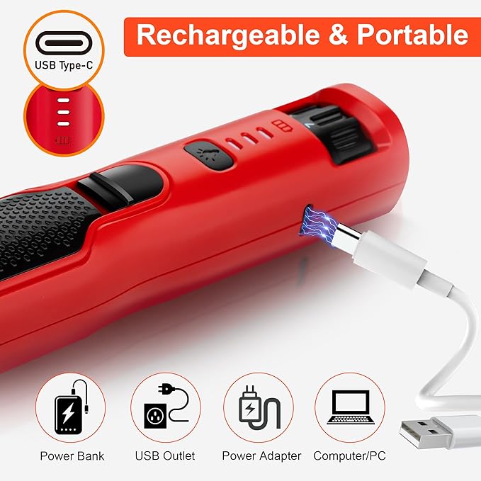 Dog Nail Grinder 7-Speed &amp; 360° LED Light, Professional Pet Nail Grinder for Dogs and Cats, Electric Dog Nail Trimmer Painless Paws Grooming &amp; Smoothing Tool for Large Medium Small Dogs Cats Pets