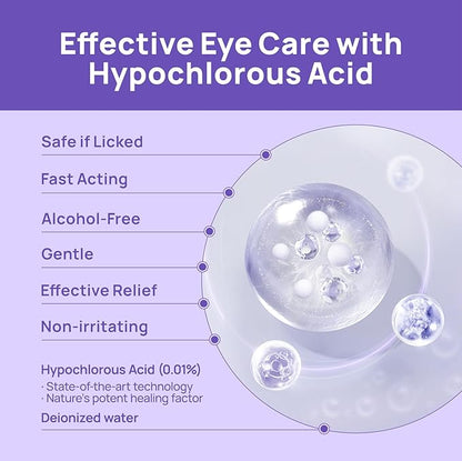 HICC PET Dog Eye Drops, Eye Drops for Dog Care &amp; Cat Care, Soothe Allergy, Relieve Dry Eyes Pink Eyes, Pet Tear Stain Cleaner (2 x 5.1 fl oz)