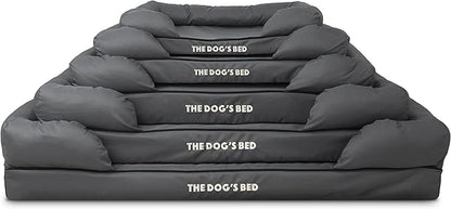 The Dog’s Bed, Dog Bed XXL Grey 51.5x39, Memory Foam, Pain Relief: Arthritis, Hip &amp; Elbow Dysplasia, Post Surgery, Lameness, Supportive, Calming, Waterproof Washable Cover, Veterinary Approved