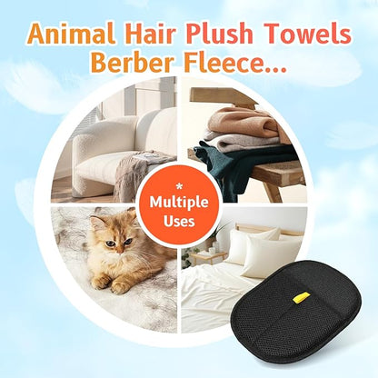 Cat Grooming Gloves, Pet Hair Removal Glove for Cats &amp; Dogs, 2025 New Upgrade Efficient Grooming Gloves for Pet Hair, Reusable Pet Hair Glove