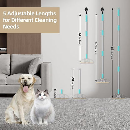 63“Ultra Long Carpet Rake by LINTPLUS-Heavy Duty Carpet Scraper &amp; Pet Hair Remover for Deep Cleaning, Efficient Dog Hair Remover for Carpets,Rugs,Furniture-Durable Carpet Rake for Home Use