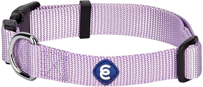 Blueberry Pet Essentials Lavender Dog Collar for Large Dogs | Adjustable Classic Nylon Dog Collars | Comfortable Dog Collar | Stylish Dog Collar for Pet Lovers | 18-26&