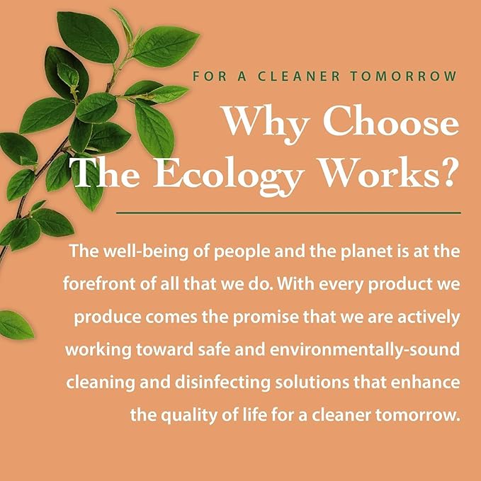 The Ecology Works- Plant-Based Dog &amp; Cat Allergy Spray, Dander Remover &amp; Dust Mite Waste Reducer for Relief from Allergies - Cleans Home, Bedding &amp; Furniture Naturally, Fragrance-Free