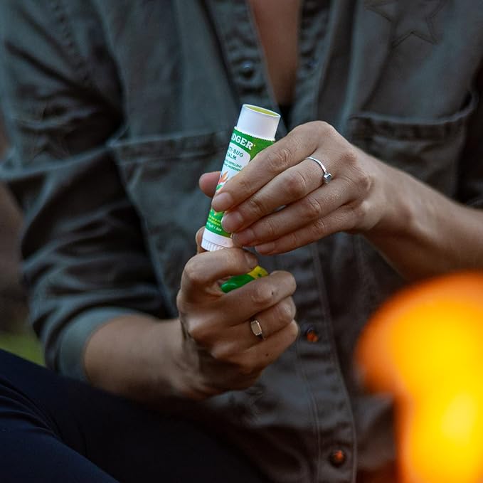 Badger Bug Repellent, Easy to Use Travel Stick, DEET-Free Mosquito Repellent &amp; Insect Protection, Certified Organic Essential Oil Balm