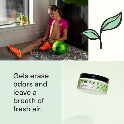 Fresh Wave Odor Removing Gel, 15 oz. &amp; 7 oz. - Odor Absorbers for Home, Safer Odor Relief, Natural Plant-Based Odor Eliminator, Every 15 oz. lasts 30-60 Days, For Cooking, Trash &amp; Pets