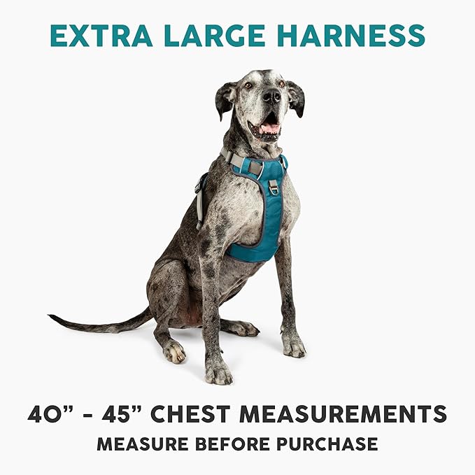 Embark Adventure Dog Harness, Reflective Trim XL Dog Harness for Extra Large Dogs No Pull - Military Grade Nylon, 2 Leash Clips &amp; Gel Lined Handle. Soft &amp; Padded Puppy