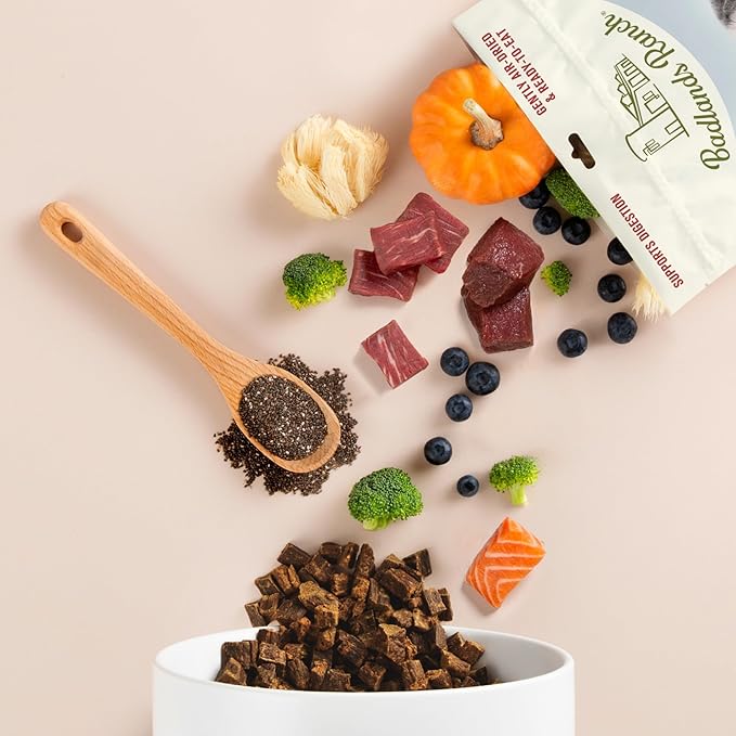 Superfood Complete, Air-Dried Adult Dog Food - High Protein, Zero Fillers, Superfood Nutrition by Katherine Heigl (24 oz, Beef &amp; Bison Formula)