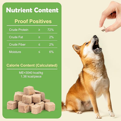 MON2SUN Freeze Dried Duck Cat and Dog Treats, Single Ingredient Natural and Healthy Dog Snacks, High Protein Training Treats &amp; Food Topper, 9.5 oz
