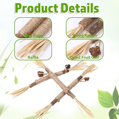 Silvervine Sticks for Cats 8 Pack Natural Cat Chew Toy Teeth Cleaning Edible Matatabi Dental Care Kitty Chew Sticks Catmint Cat Nip Treat Stick for Bored Indoor Kitty Calm Anxiety and Stress
