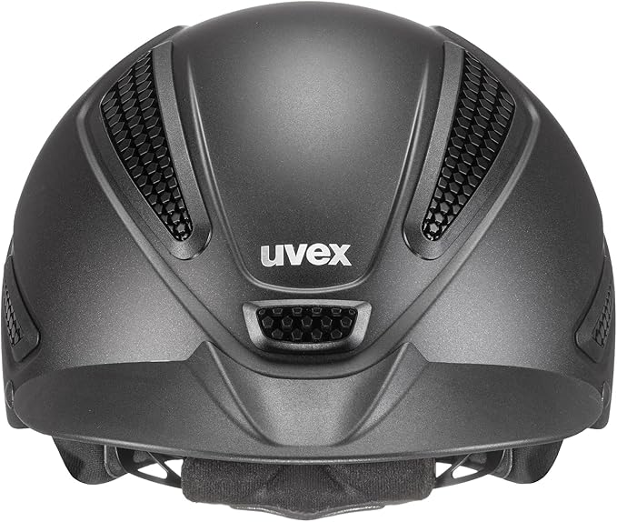 uvex perfexxion II Horse Riding Helmet for Women &amp; Men, Black - Adjustable &amp; Excellent Ventilated Helmet