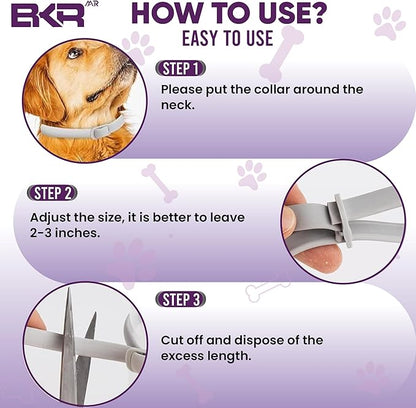 Flea Collar for Dogs – 2 Pack 16 Month Natural Flea &amp; Tick Prevention Dog Flea Collar Adjustable One Size Fits All, Safe and Effective