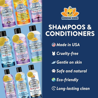 Bodhi Dog Skunk Shampoo - Odor Remover with Essential Oils for Dogs &amp; Cats - Cleans, Deodorizes &amp; Eliminates Skunk Smell - Gentle on Skin &amp; Suitable for Pets of All Sizes - Made in USA (16 Fl Oz)
