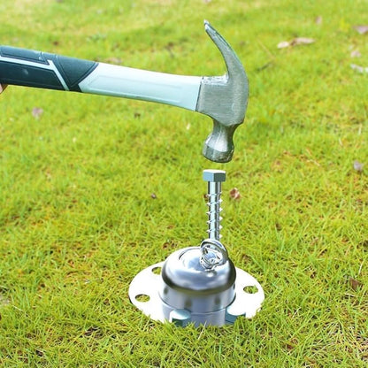 360° Swivel Dog Tie Out Stake Dog Anchor - 2025 Upgrade - Heavy Duty Stainless Steel Dog Yard Stake for Small to Large Dogs 6 PCS Dog Tethers Holds 1500Lbs of Pull Force Great for Yard Camping Outdoor