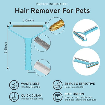 Cleaner Pro Fabric Shaver - Pet Hair Remover for Rugs, Couch, Carpet &amp; Pet Towers (2pack)
