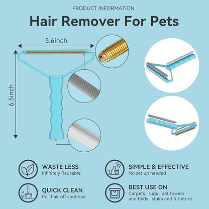 Carpet Rake,Lint Remover,Carpet Rake for Pet Hair Removal,Lint Brush,Lint Shaver for Carpets, Car Mat,Couch,Pet Bed,Furniture &amp; Rug(3-Pack)