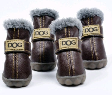 Dog Winter Snow Boots — 10 Colors, Sizes 1–5