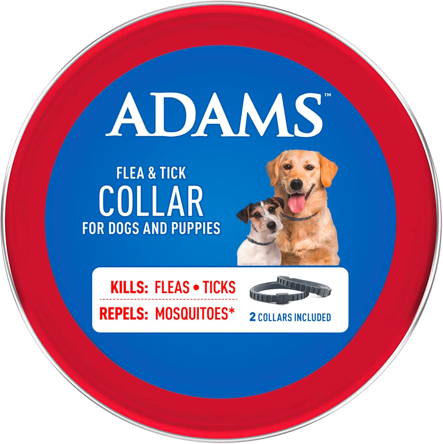 Adams Flea &amp; Tick Collar for Dogs &amp; Puppies Flea Collar Protection 2 Count