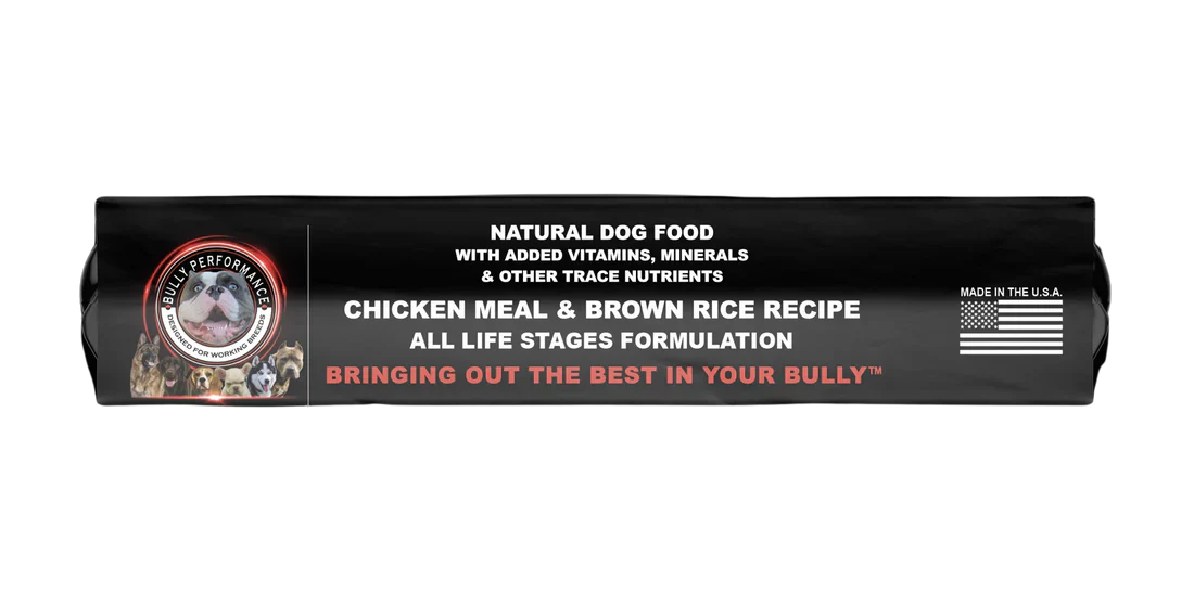 Bully Performance All Life Stage Dog Food 30% Protein 20% Fat 40lbs.