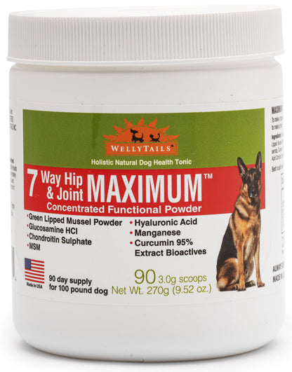 7 Way Hip &amp; Joint MAXIMUM  Dog Joint Supplement  Made in USA