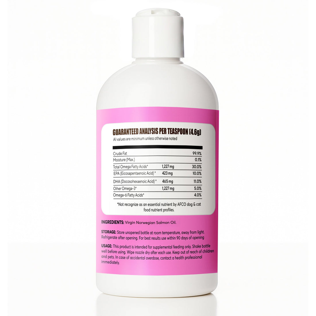 Pure Salmon Oil for Dogs – Omega 3 &amp; 6 Supplement for Shiny Coat, Healthy Skin, Joint &amp; Immune Support, All Breeds, 16 oz Wellness pet farm